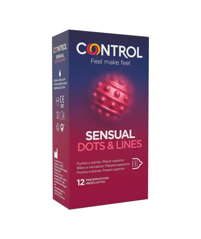 Control Sensual Dots & Lines Preservativos 12 unidades