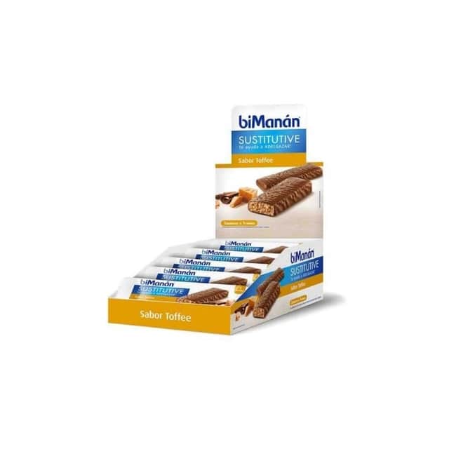 biManán Sustitutive Barritas Toffee 24 unidades