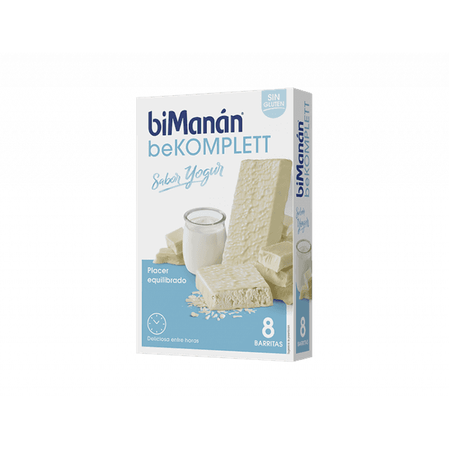 biManán beKomplett Barritas Yogur 8 unidades