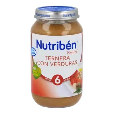 Nutriben Potito Ternera con Verduras 250g