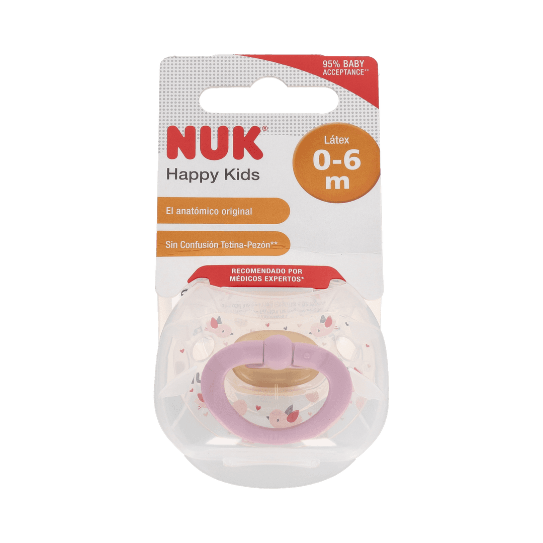 Nuk Chupete Latex Anatomico 0-6m 1 unidad