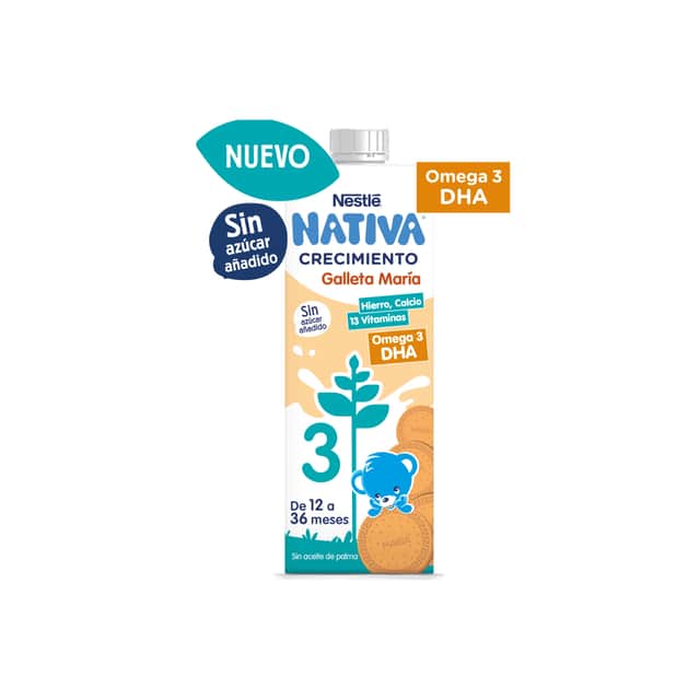 Nestlé Nativa 3 Galleta María 1L