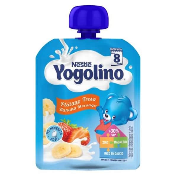 Nestlé Yogolino Bolsita Plátano Fresa 90g