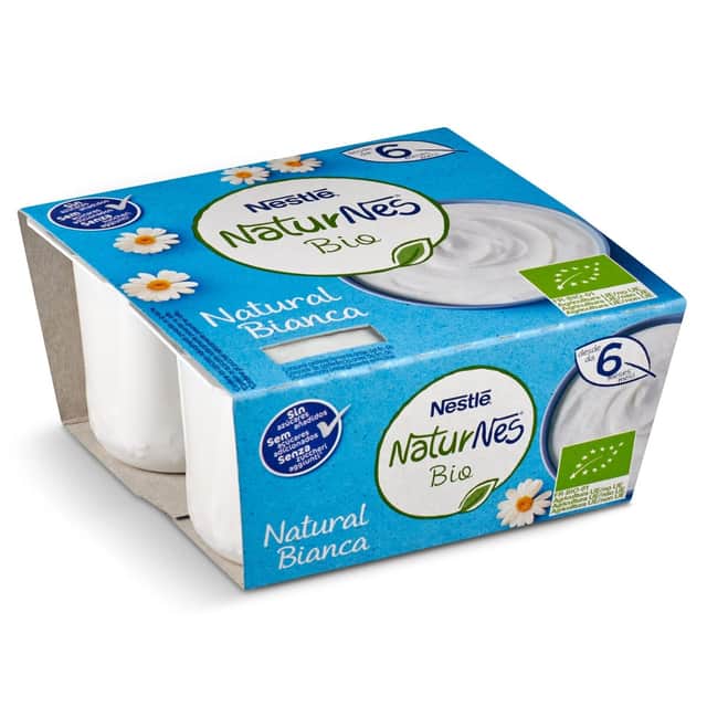 Nestlé Naturnes Bio Yogur Natural 4x90g