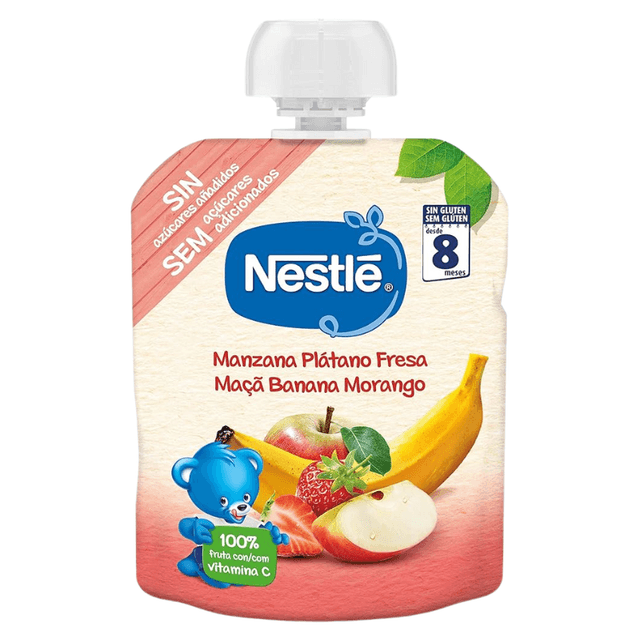 Nestlé Bolsita Manzana Plátano Fresa 90g