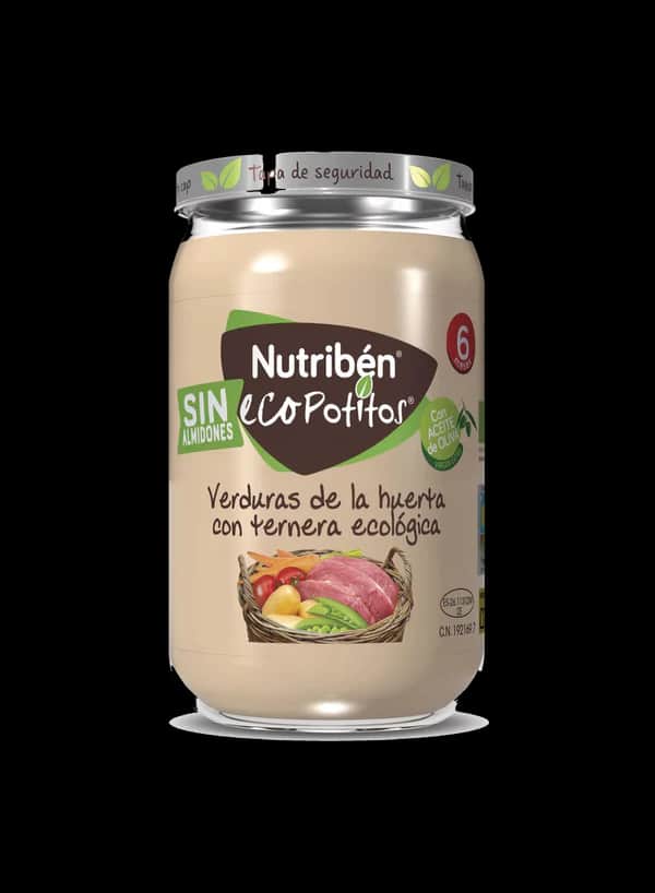 Nutriben EcoPotito Verduras de las Huerta con Ternera Ecológica 235g