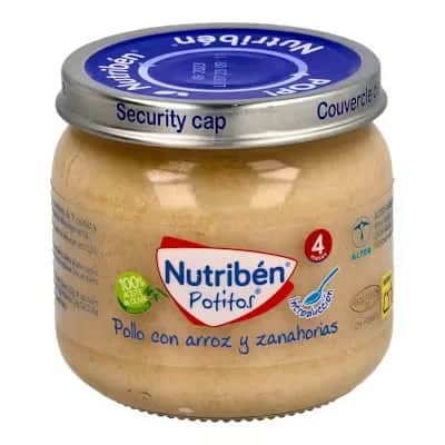 Nutribén Potito Pollo con Arroz y Zanahorias