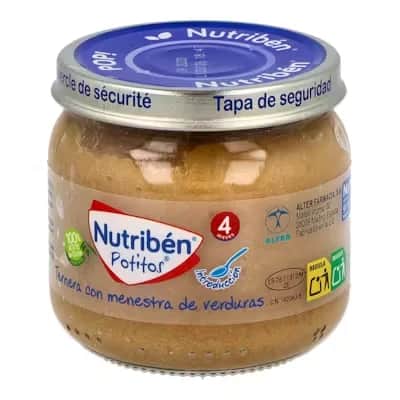 Nutriben Potito Ternera con Menestra de Verduras