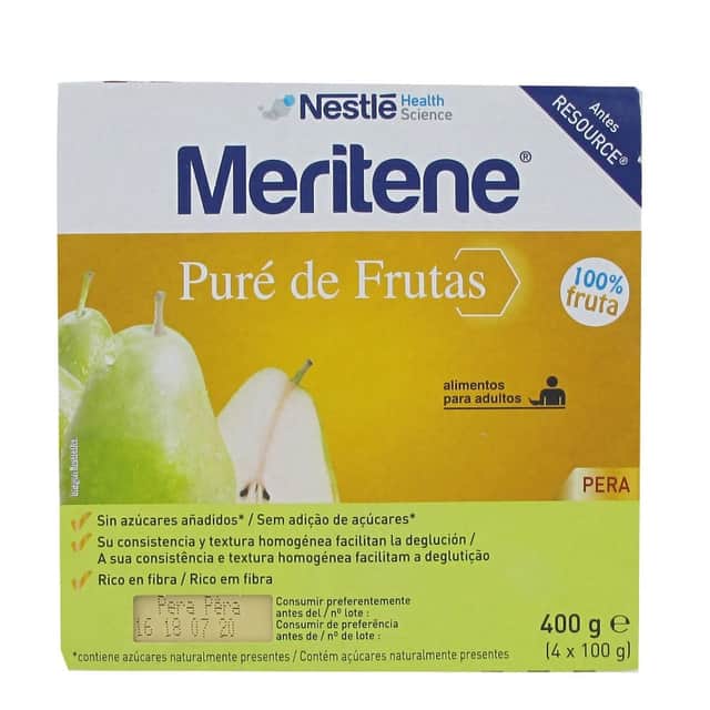 Meritene Pure Frutas Pera 4x100g