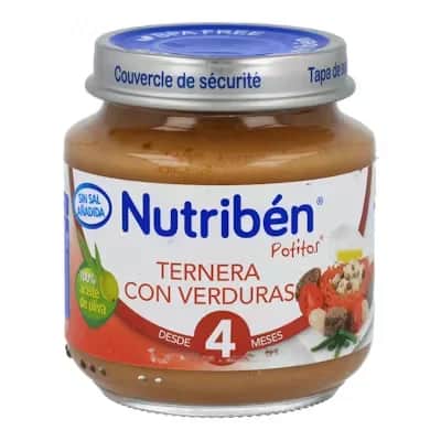 Nutriben Potito Ternera con Verduras 130g