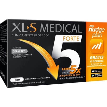 XLS Medical Forte 5 Nudge Capturador de Grasas 180 cápsulas