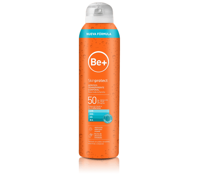 Be+ Skinprotect Aerosol Transparente Corporal SPF50 200ml