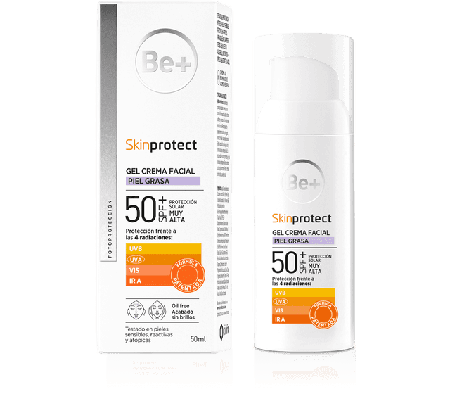Be+ Skinprotect Gel Crema Facial Piel Grasa SPF50+ 50ml