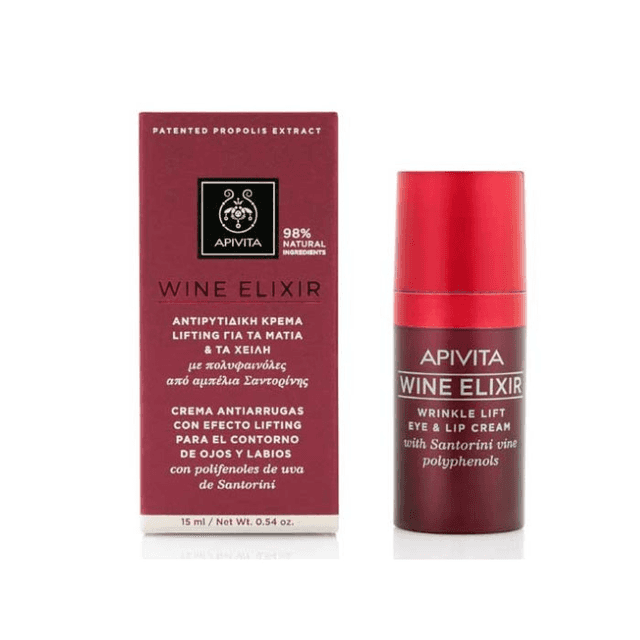 Apivita Wine Elixir Contorno de Ojos 15ml