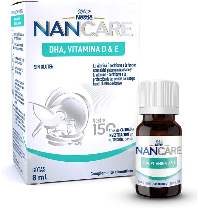 Nestlé Nancare DHA, Vitamina D y E 8ml