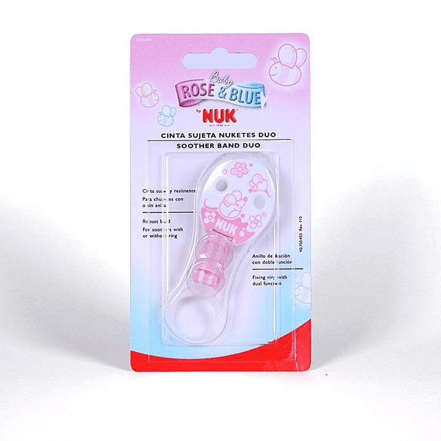 Nuk Cinta Sujeta Chupetes Baby Rose 1 unidad