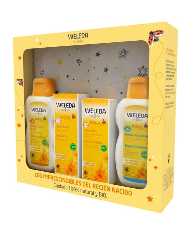 Weleda Canastilla bienvenido bebé caléndula