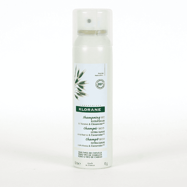Klorane Champú en Seco a la Leche de Avena 150ml
