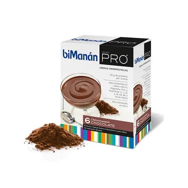 biManán Pro Crema de Chocolate 6 unidades