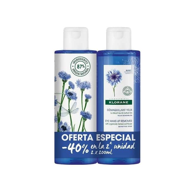 Klorane Desmaquillante de Ojos al Aciano 2x200ml