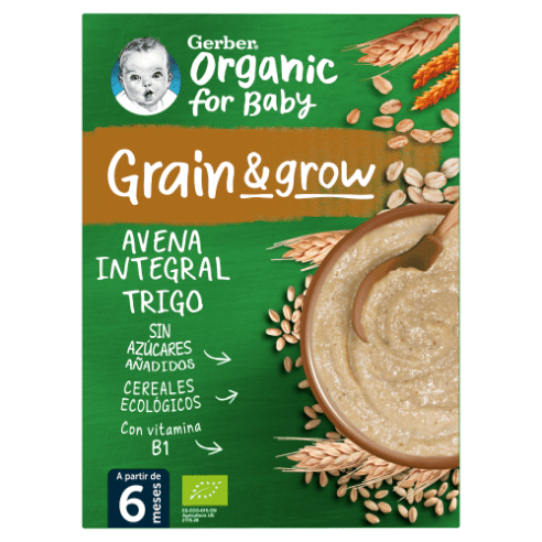 Gerber Organic Papilla Avena Integral 250g
