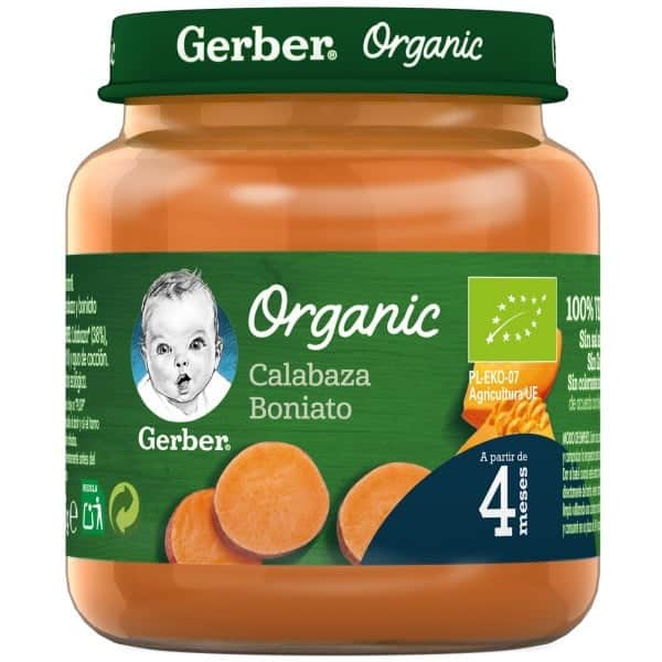 Gerber Organic Calabaza y Boniato 125g