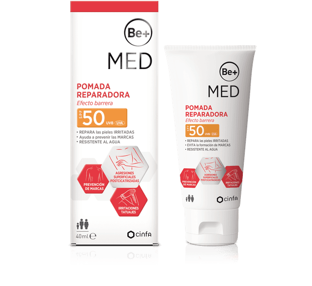 Be+ Pomada Reparadora SPF 50 Efecto Barrera 40ml