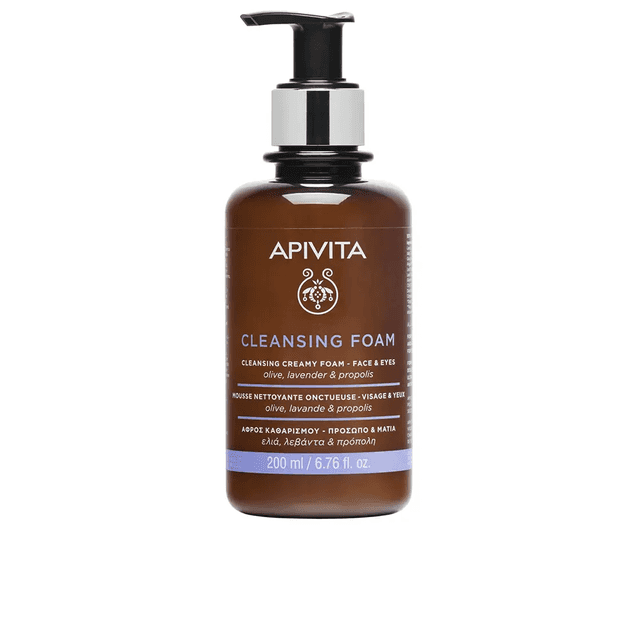 Apivita Crema Espumosa Limpiadora Cara y Ojos Oliva y Lavanda 200ml