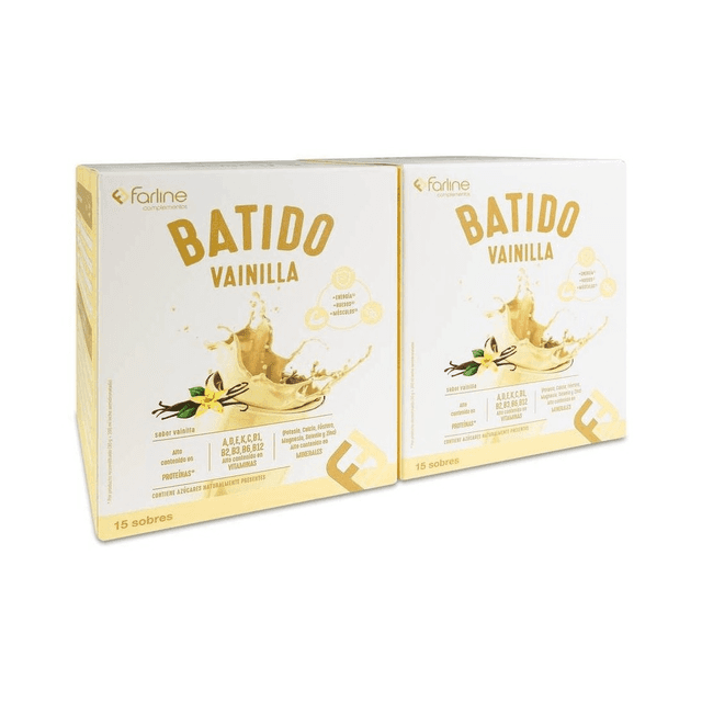 Duplo Farline Complementos Batido Sabor Vainilla 2 x 15 sobres
