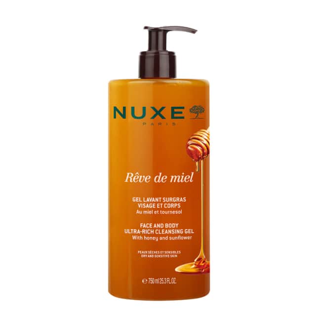 Nuxe Rêve de Miel Gel Limpiador Dermatológico Rostro y Cuerpo 750ml