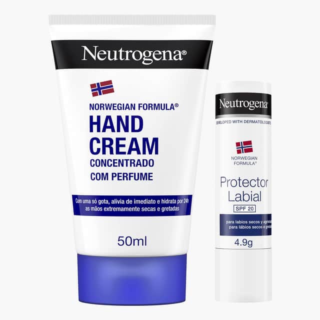 Neutrogena Hand Cream Concentrado 50ml + Protector Labial SPF20 4.9g