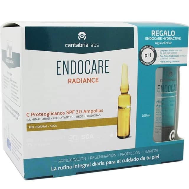 Endocare Radiance C Proteoglicanos 30 Ampollas + Hydractive Agua Micelar 100ml