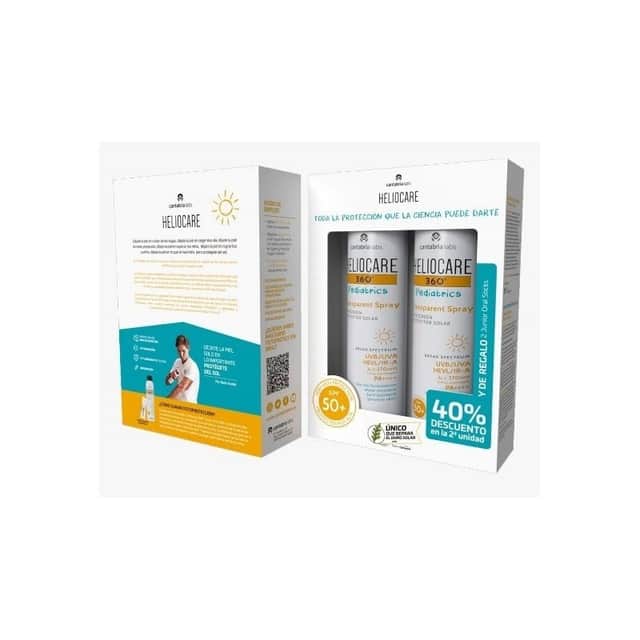 Heliocare 360 Pediatrics Transparent Spray 2 x 200ml