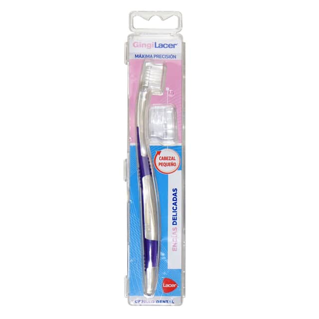 GingiLacer Cepillo Dental Adulto Cabezal Pequeño Suave