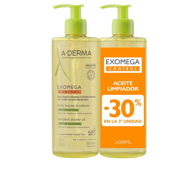 A-Derma Exomega Control Aceite Ducha 2x500ml