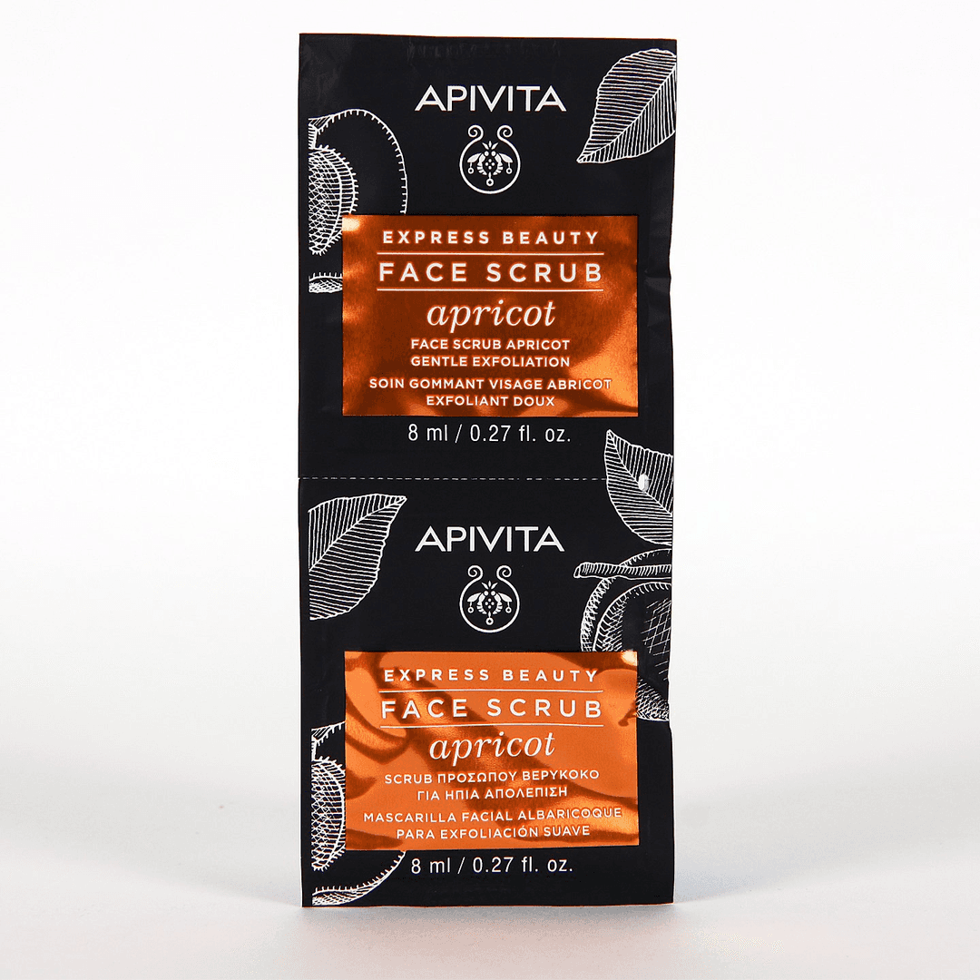Apivita Express Beauty Crema Exfoliante Suave con Albaricoque 2x8 ml