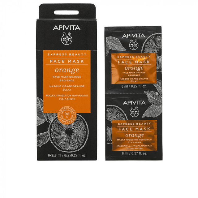 Apivita Mascarilla Facial Iluminadora con Naranja 2x8ml