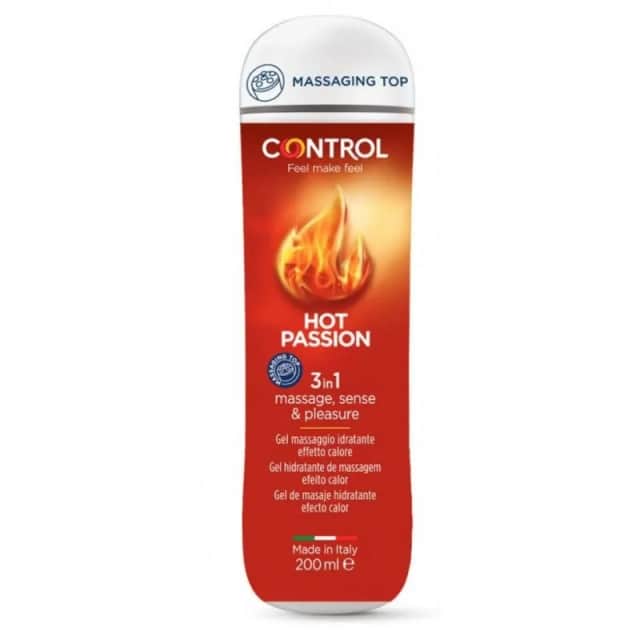 Control Hot Passion Gel de Masaje 3 en 1 Efecto Calor 200ml