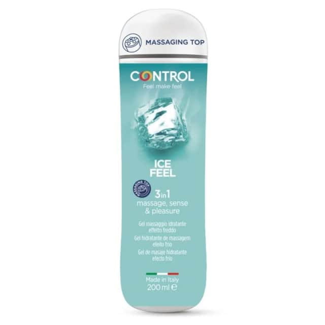 Control Ice Feel Gel de Masaje 3 en 1 Efecto Frío 200 ml