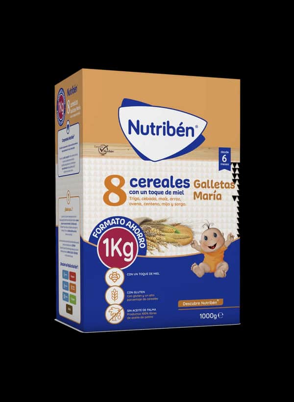 Nutriben 8 Cereales con Miel Galleta Maria 1000g