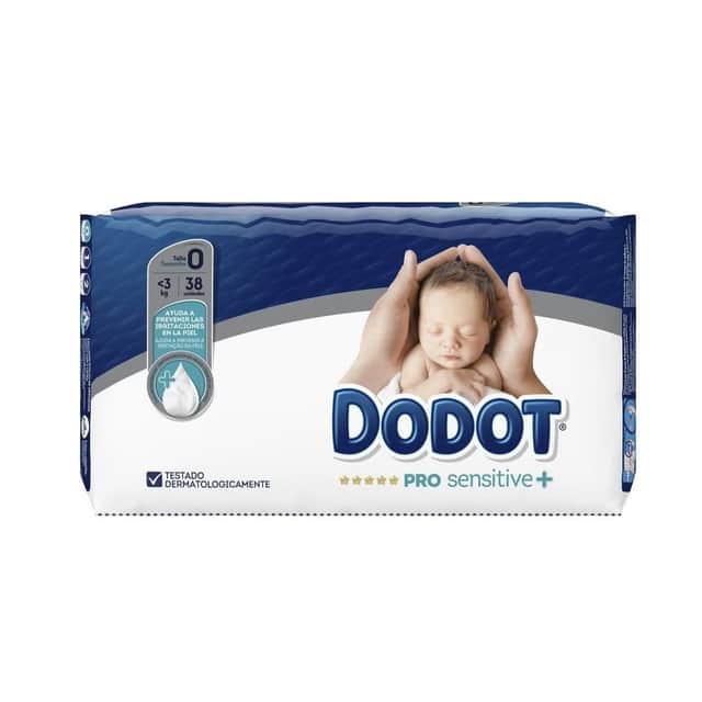 Dodot Pro Sensitive T0 -3KG 38 unidades