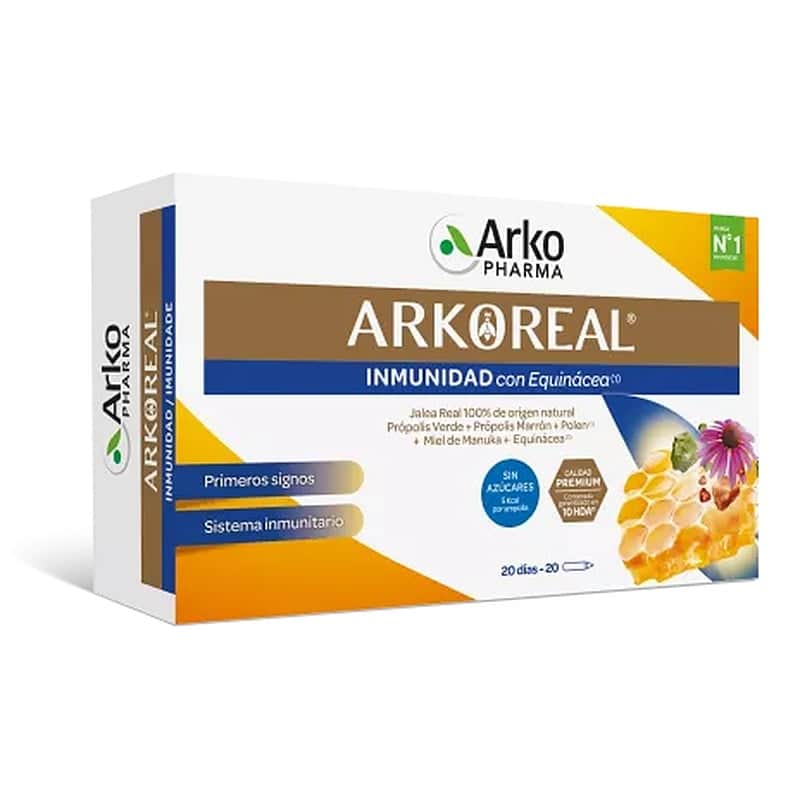Arkopharma Arkoreal Jalea Real Inmunidad sin azúcares 20 ampollas x 15 ml