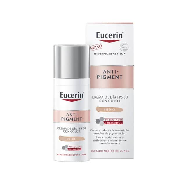 Eucerin Anti-Pigment Crema de Día FPS 30 con color tono medio 50ml