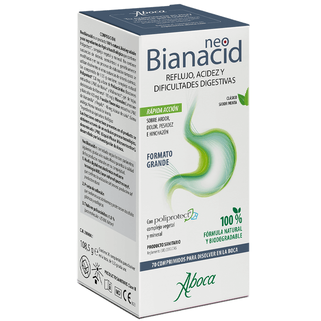 Aboca NeoBianacid Sabor Menta 70 comprimidos