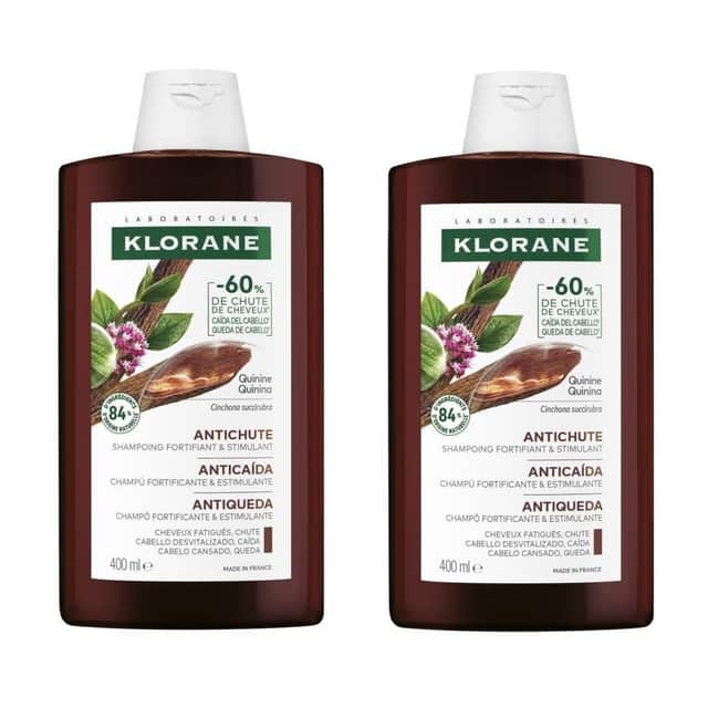 Klorane Champú a la Quinina y BIO Edelweiss Pack 2 x 400ml