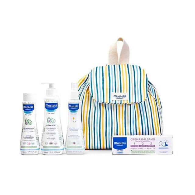 Mustela Mochila Little Moments Rayas