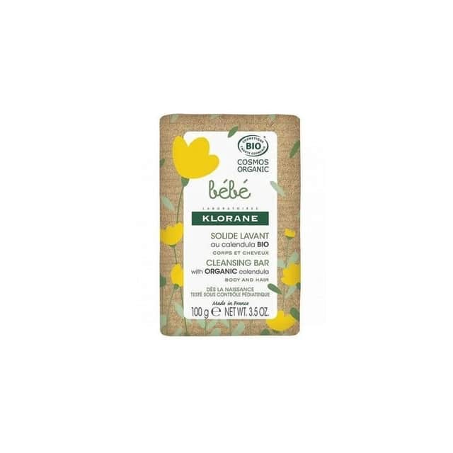 Klorane Bebé Pastilla de Limpieza Suave Cuerpo y Cabello 100g