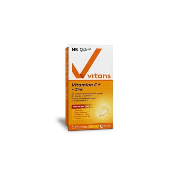 NS Vitans Vitamina C+ Zinc 20 comprimidos