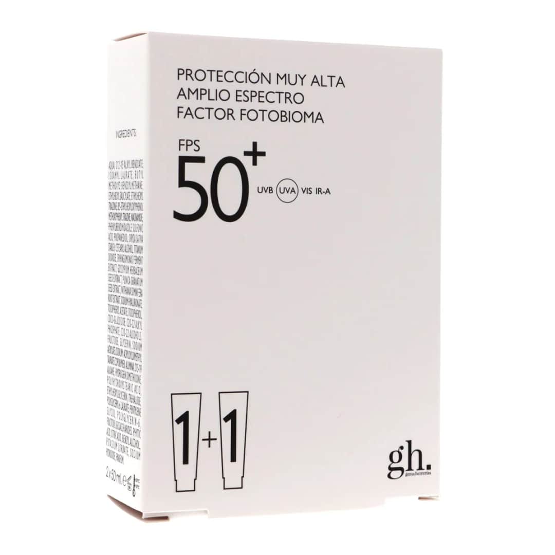 Gema Herrerias Fotoprotector Factor Fotobioma SPF50+ Duplo 2x50ml