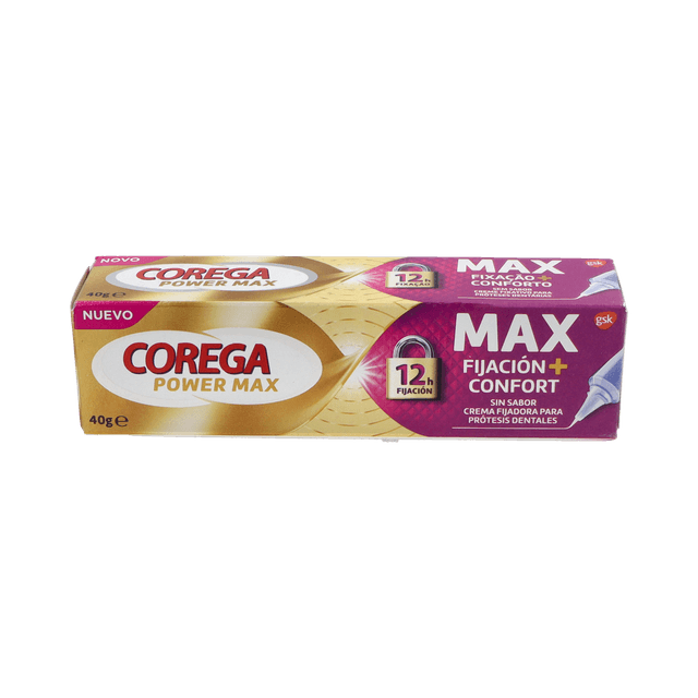 Corega Máxima Fijación + Confort 40g